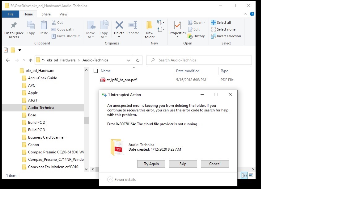 An unexpected error is keeping you from deleting the folder 0x8007016A The cloud file... 21e1501a-9458-4cb2-a77d-3eed3016ea96?upload=true.jpg