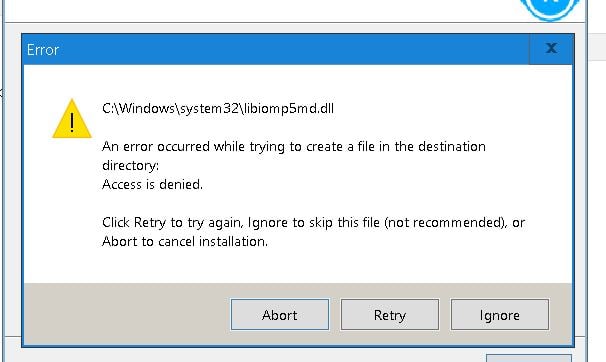 n error occurred while trying to create a file in the destination irectory: up was unable... 220328d1547072713t-error-occurred-while-trying-create-file-destination-ref-capture.jpg