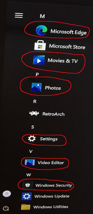 Windows native photo/video viewer Microsoft Photos/Movies & TV does gives error 0x80070057... 22089d1615385200t-start-menu-remove-edge-movies-tv-photos-settings-videoeditor-security-img_1822.jpg