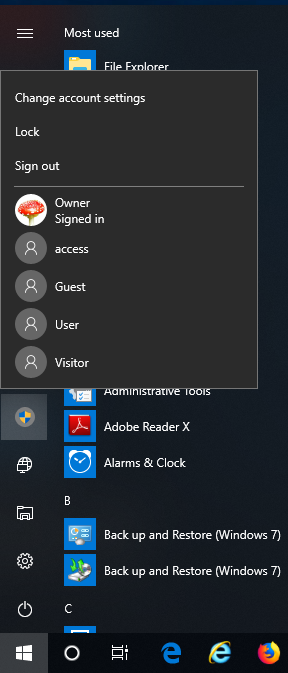 The 'switch user' and 'sign out' options have been moved, impacting productivity 221594d1548004783t-no-switch-user-option-design-user-switching.png