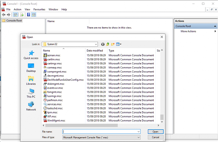 Microsoft Management Console MMC - "Unable to create new document" 224550d1550285052t-management-console-image.png