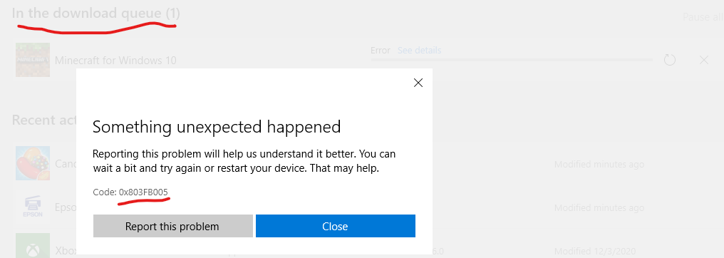 Error installing MineCraft from Microsoft store error Code: 0x803FB107 2279201c-f1b8-4be7-88d6-26d0773389cc?upload=true.png