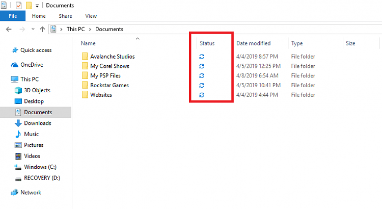 File Explorer - Status column problem 229998d1554739881t-windows-explorer-status-column-windoes-explorer.png