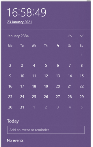 Calendar on my pc reads 2384? 22f0d26d-0774-4ac0-9b8b-fa9209750213?upload=true.png