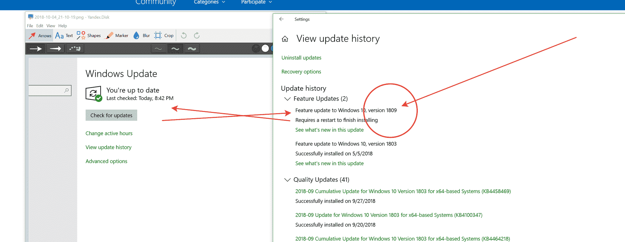 installed Updates 1809 - But I do Not get prompt to Restart... In update History says... 22f6400f-c326-4015-bd76-61179fc44fcd?upload=true.png
