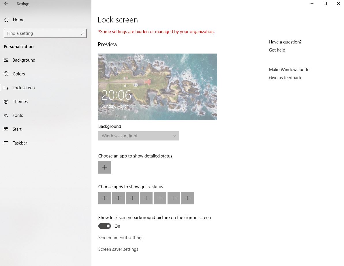 *some settings are hidden or managed by your organization* message 2311c868-b808-47b3-99af-b7f38d18ee67?upload=true.jpg