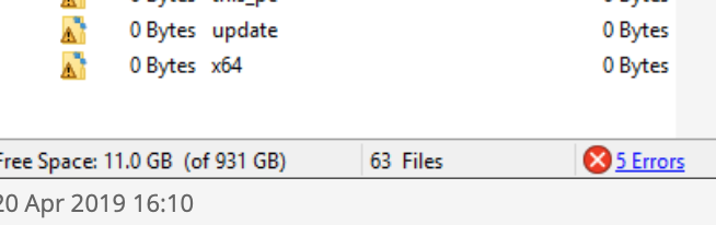 I have a massive and constantly growing "Unknown" file I can see in WinDirStat that is... 231250d1555845857t-cannot-locate-delete-windirstat-files-screenshot-2019-04-21-13.22.53.png