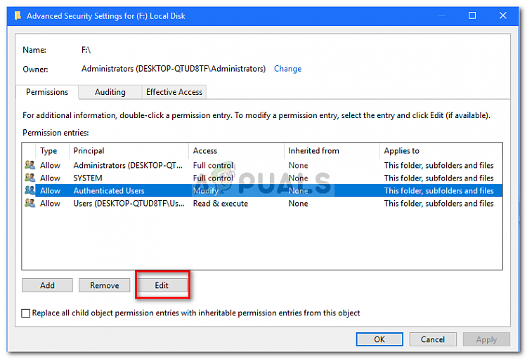 all the files and folders reverting to read only 231304d1555904890t-folder-reverting-read-only-highlight-your-user-click-edit.png
