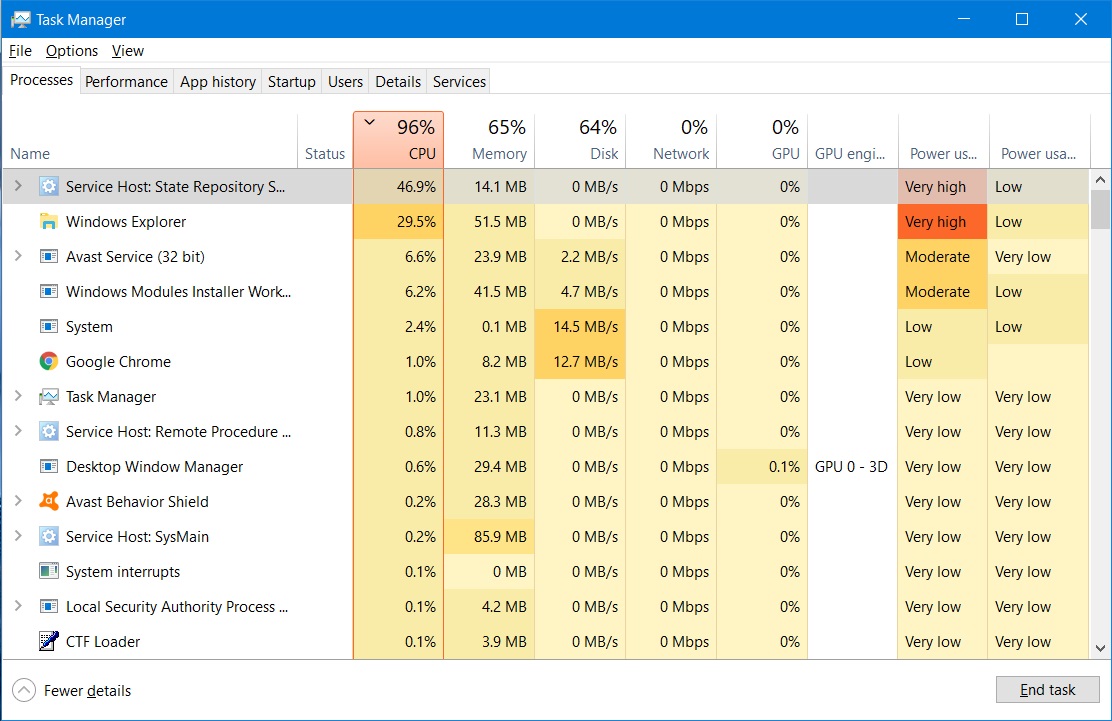 Why High CPU usage because of Windows explorer and State Repository Service in Build 17763... 231a1fe7-3f0e-4a5d-8afa-be9041f360cb?upload=true.jpg