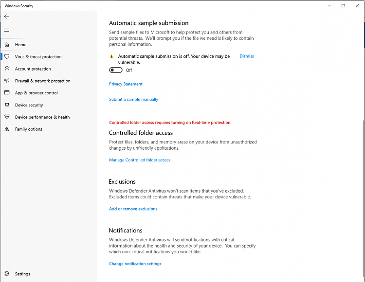 when i open windows virus and treat protection it says your IT administration had limited... 232282d1556697481t-windows-10-pro-virus-treat-protection-cannot-set-anything-image.png