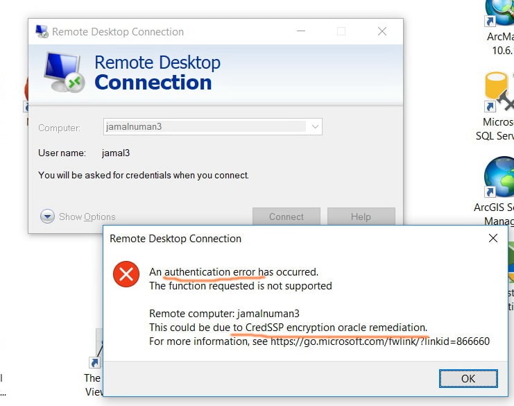 SSH connection fails on Windows 11 "windows authentication failed. error 1326" 233582d1557755031t-remote-desktop-connection-fails-due-authentication-error-credssp-e-clip_479.jpg