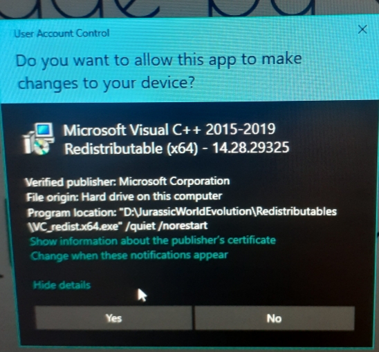 Microsoft Visual C++ 2015-2019 Redistributable Issue 2362b86e-28eb-4c8b-a468-e689442da0ee?upload=true.jpg