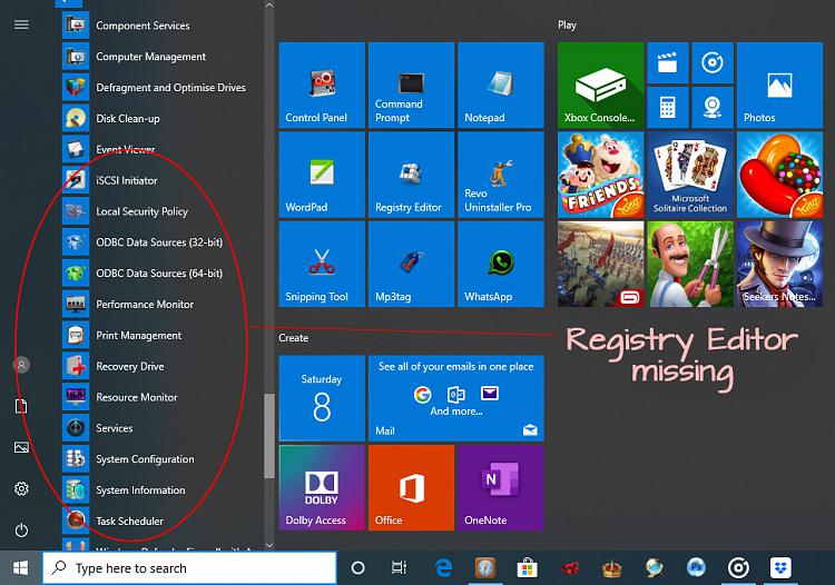 Missing \CurrentVerison in Registry Editor 236558d1559998830t-registry-editor-missing-administrative-tools-start-menu-start-admin-tools.jpg
