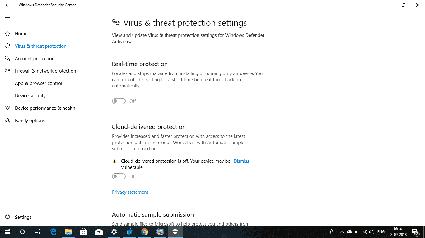 Can't activate windows defender. Real time protection greyed out. 23659157-e2d5-4bea-a7b9-3b83594d3bc6?upload=true.png