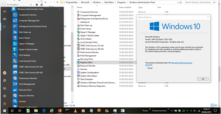 Missing \CurrentVerison in Registry Editor 236600d1560010346t-registry-editor-missing-administrative-tools-start-menu-image.png
