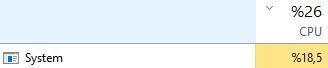 "System" process using 15-20% of CPU 7700 HQ. 237f3b4a-690d-49bf-bbf7-2c9f328d9ae9.jpg