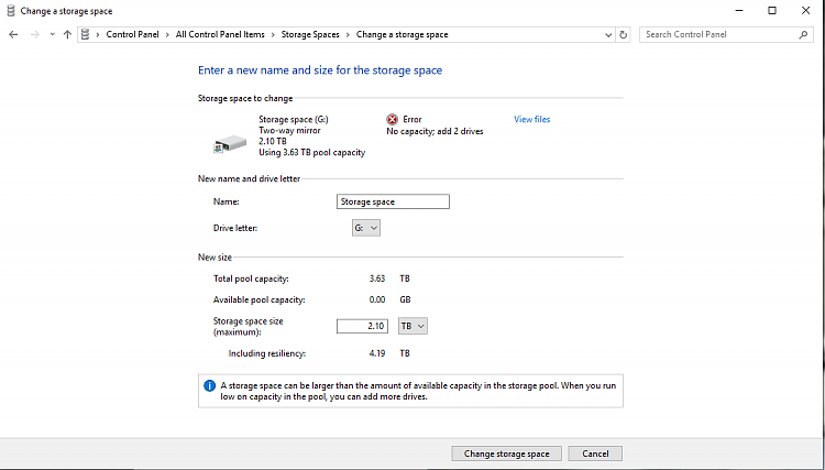 It says I do not have storage space left but then it says I do..? 239010d1562063850t-storage-spaces-says-full-storage-spaces2.png