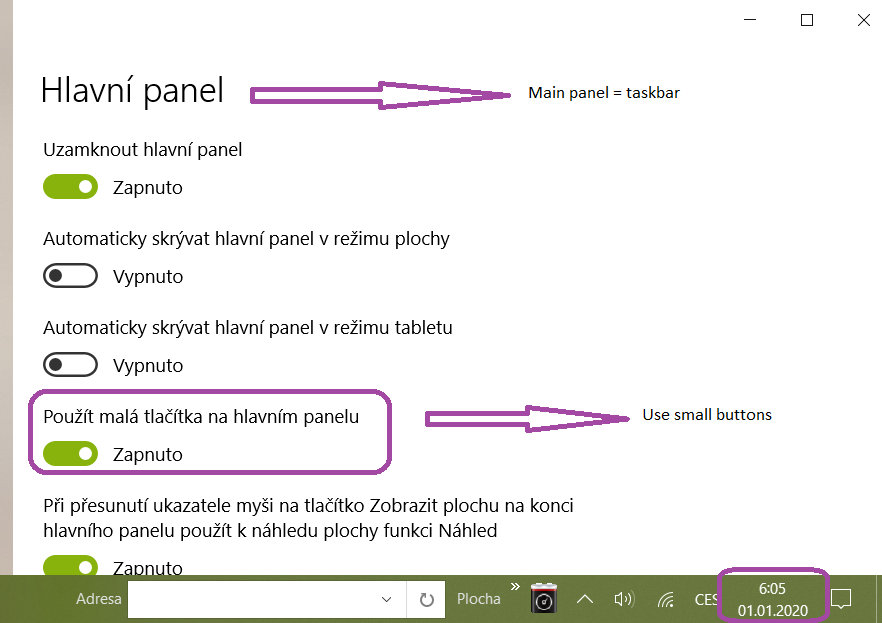 Small buttons in the taskbar and hour + date 23a09c9b-698a-469c-834c-c9db0f6dfd71?upload=true.png