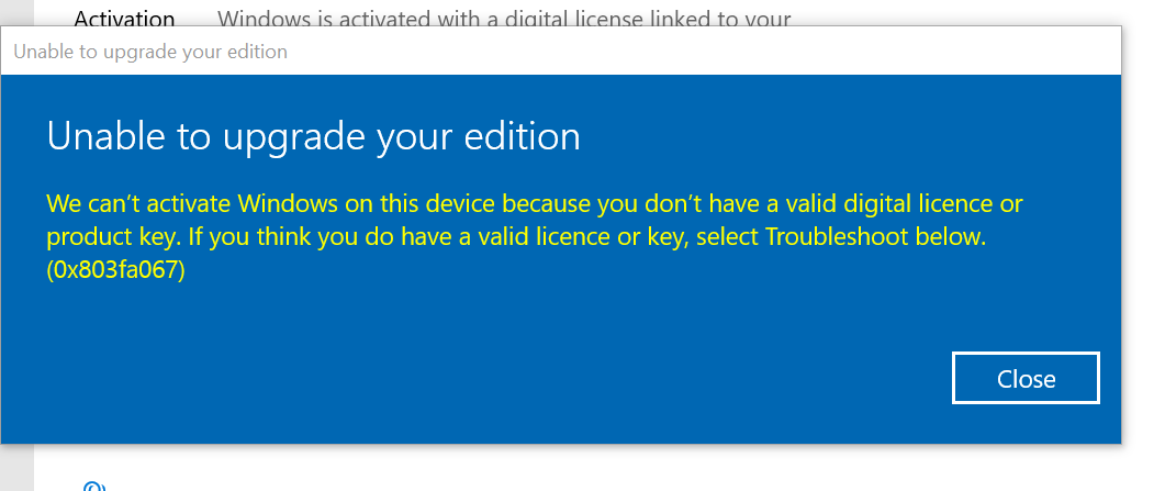error-0x803fa067 while upgrading to Windows 10 Pro. 23c2d1cb-6565-4a06-9edf-58258f909284?upload=true.png
