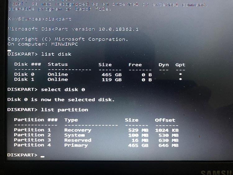 Hi, iam stuck on winodws version 22H2 and unable to update to 23h2 it keeps saying updates... 240205d1563151636t-efi-partition-keeps-saying-hidden-cant-boot-winodws-unnamed9.jpg