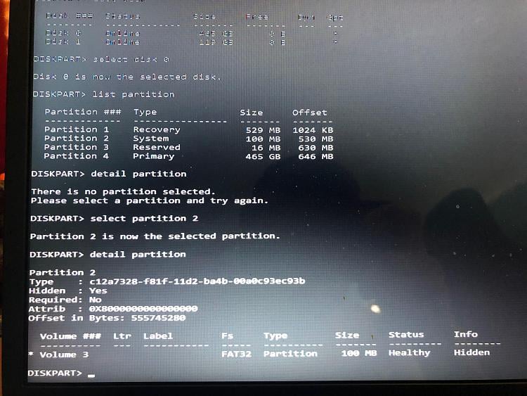 Hi, iam stuck on winodws version 22H2 and unable to update to 23h2 it keeps saying updates... 240207d1563152381t-efi-partition-keeps-saying-hidden-cant-boot-winodws-unnamed-fffffff.jpg