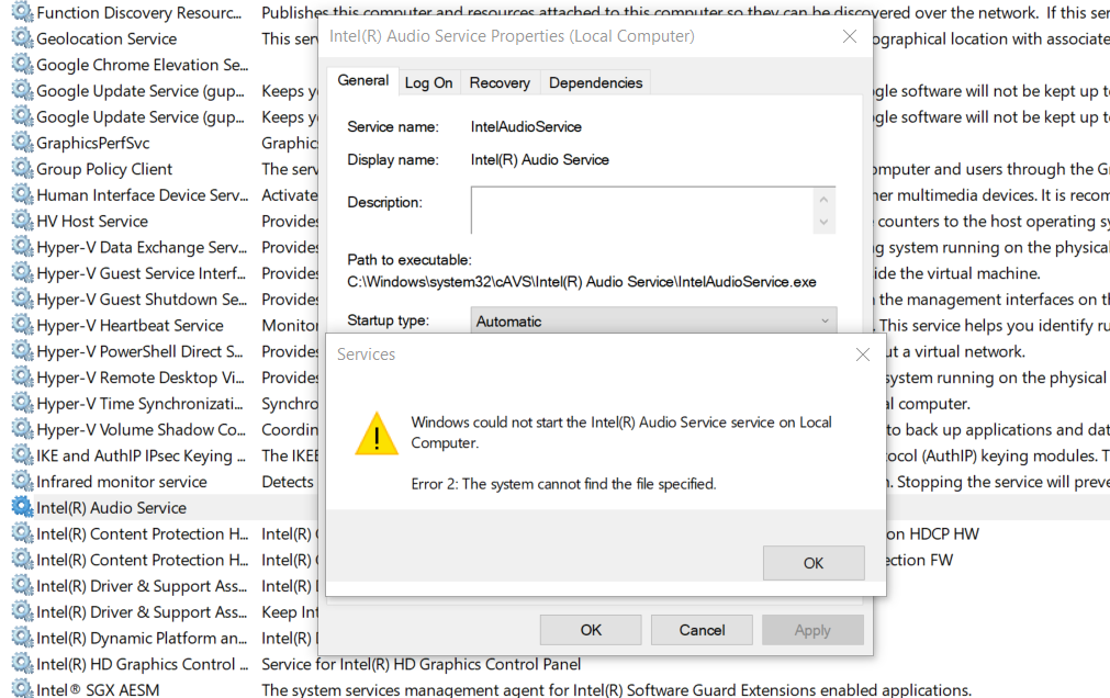 Intel Audio Service Won't Run Because IntelAudioService.exe file is missing 2443b89a-c1b7-4d21-8707-c253ea1041c5?upload=true.png