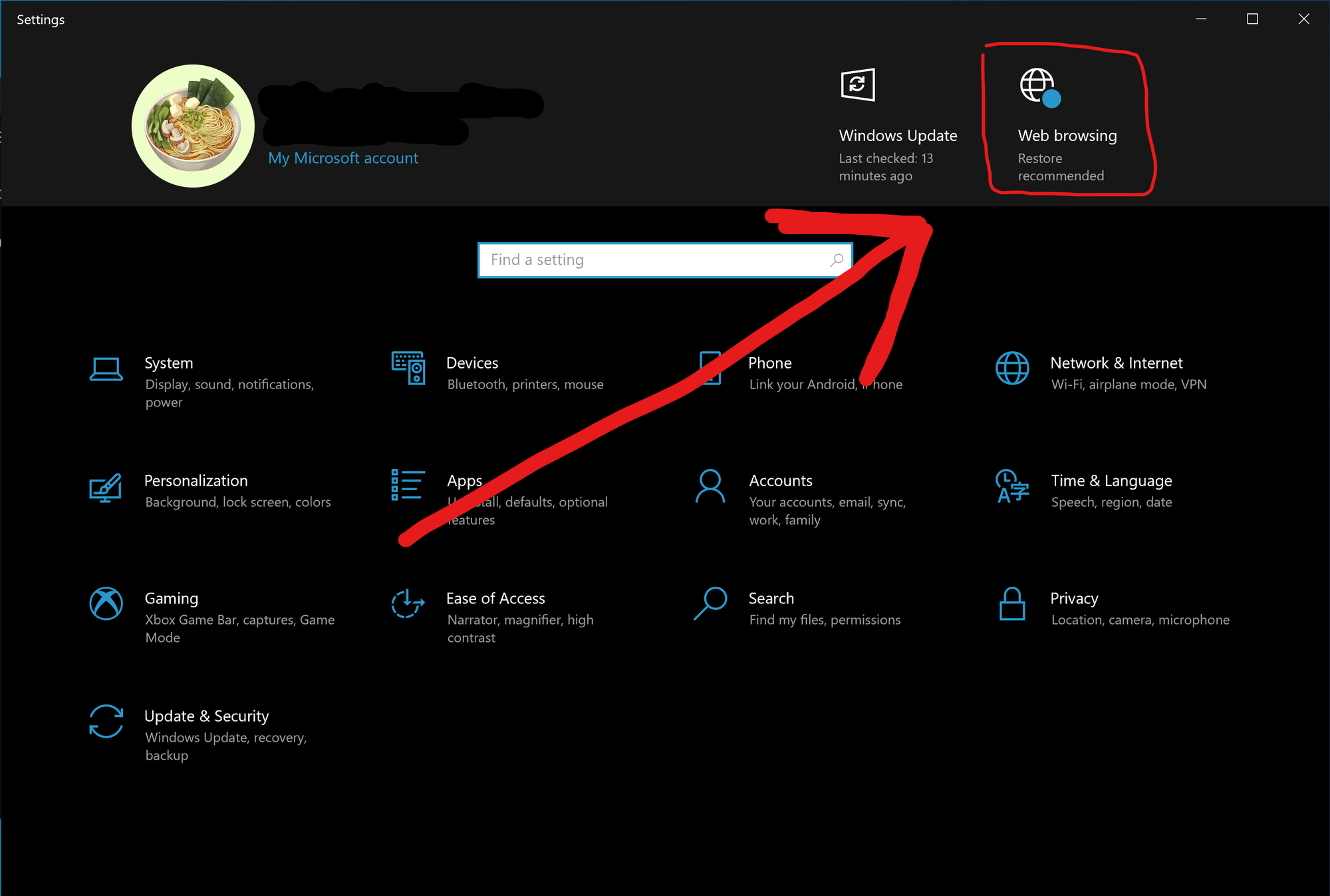 How to remove banner at the top of my setting? 245e4436-7e7c-49c2-9a34-bd9be616db6e?upload=true.png