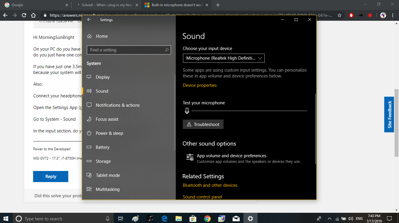 Microphone doesn't work when the headphones are plugged in 247fa0db-ba36-4c72-81a4-53945638c2e0?upload=true.png