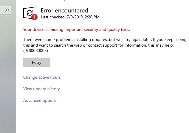 Windows 11 Download error - 0x80080005 on all updates 249280d1569742250t-windows-update-error-0x80080005-32323.jpg