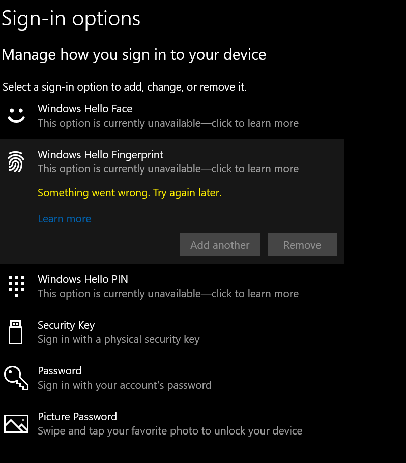 I can Windows hello on one account but not on another 24eb3498-90c2-43e0-a7b7-0c44e55ae478?upload=true.png