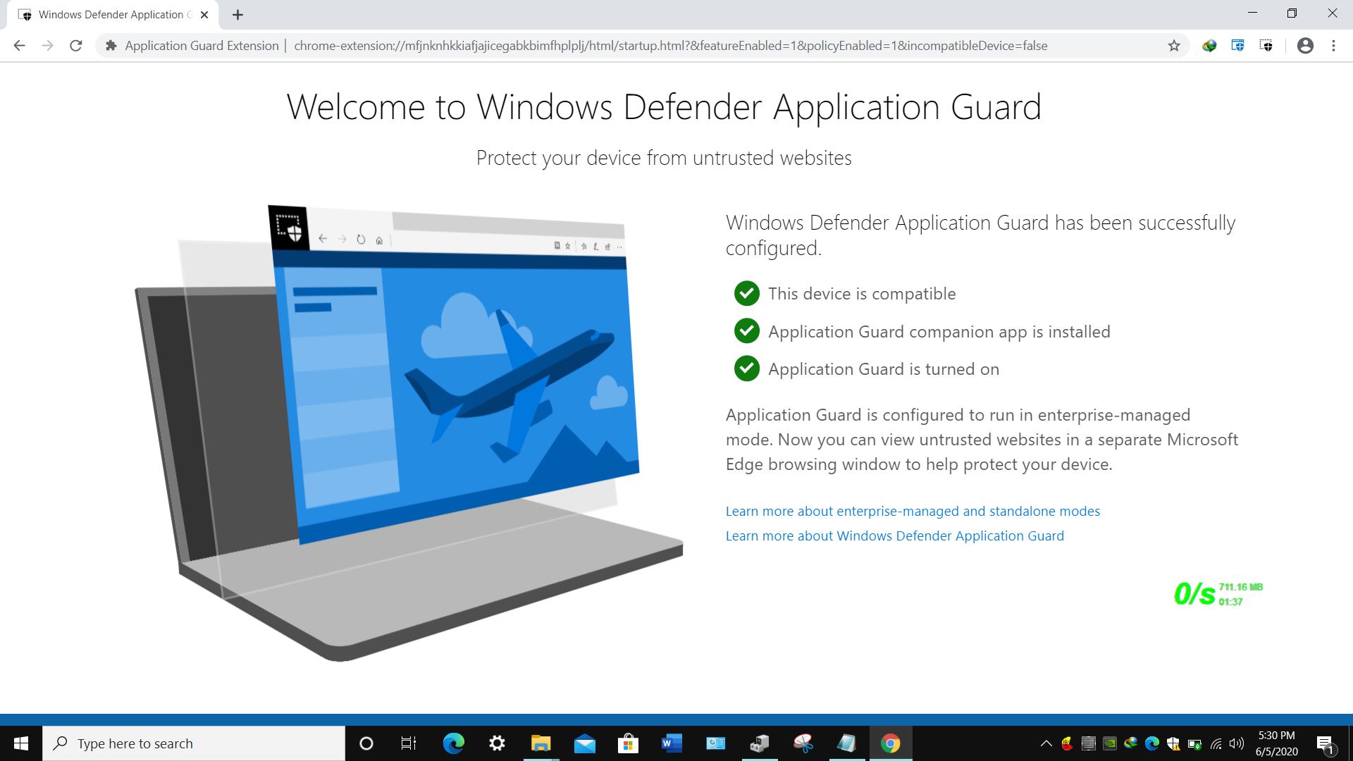 Make your Favorite Browser to more secure by enabling windowsb defender application guard... 24fd7680-23b0-4b4d-99d3-b1ff1a9d8876?upload=true.jpg