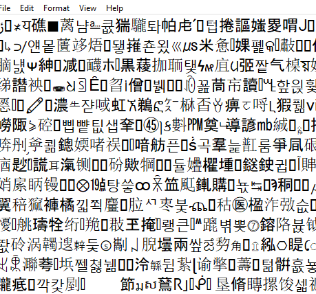 Notepad and Notepad++ shows weird symbols and numbers and others on an codec, like MP4, MP3... 253897d1573126513t-my-notepad-text-showing-weird-symbols-characters-weird.png