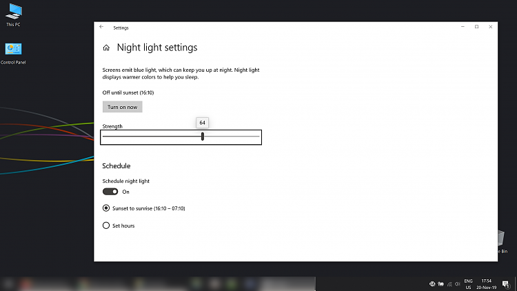 Windows 11 Night Light Scheduler ON/OFF not working 256028d1574269270t-night-light-wont-turn-schedule-2019-11-20_175423.png