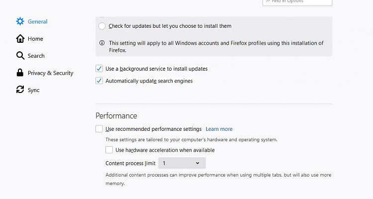The 'Performance' page of the task manager is stuck, unable to display real-time content 257207d1575125557t-firefox-displayed-too-many-times-task-manager-performance-limit.jpg