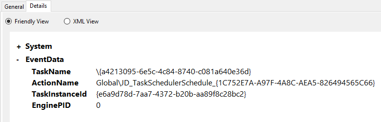 Oddly named tasks in Task Scheduler revealed 25bfcbe5-1541-4d6a-82a2-de496cecb7b7?upload=true.png