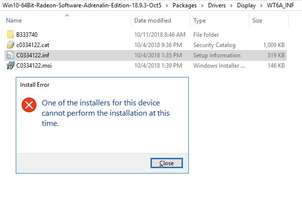 One of the installers for this device cannot perform the installation at this time." Error... 26188c13-1be7-403e-bf4b-6a8919a2cc99?upload=true.jpg
