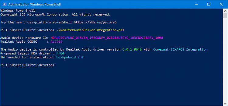 How can I determine the type of audio driver windows uses for a device? 262808d1578828733t-determine-hda-realtek-driver-needed-your-audio-script_output.png