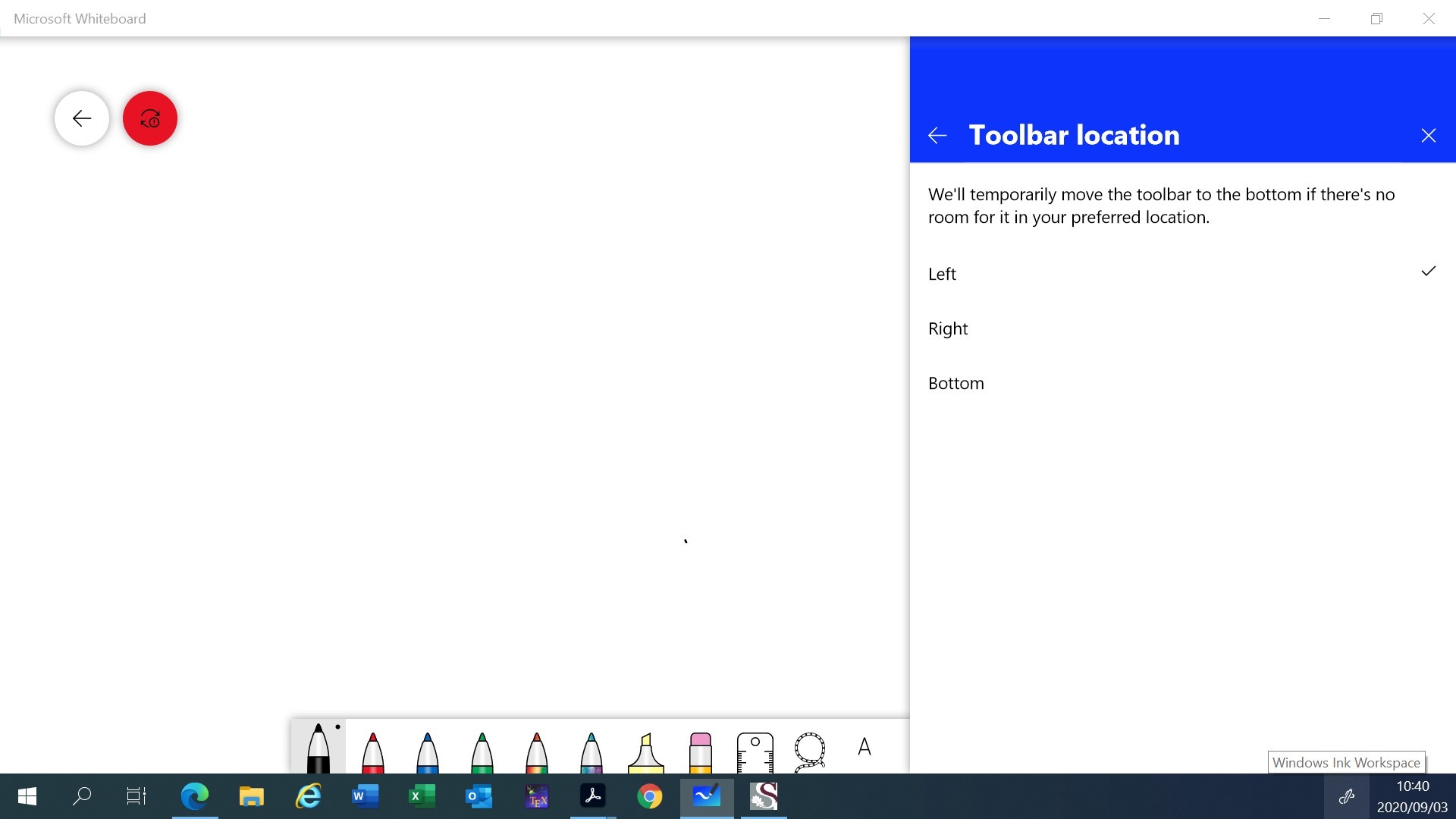 Microsoft Whiteboard toolbar location not changing when changed in settings 26440864-2471-43c7-89ef-8793986de9b7?upload=true.jpg
