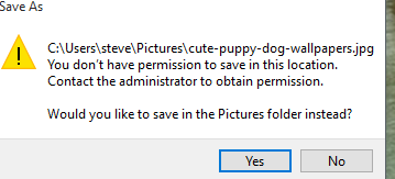 when i want to "save as" a pic in hotmail, I get a file with many pics. how to i save just... 26524d1485953202t-saving-files-default-pic-vid-docs-problem-capture.png