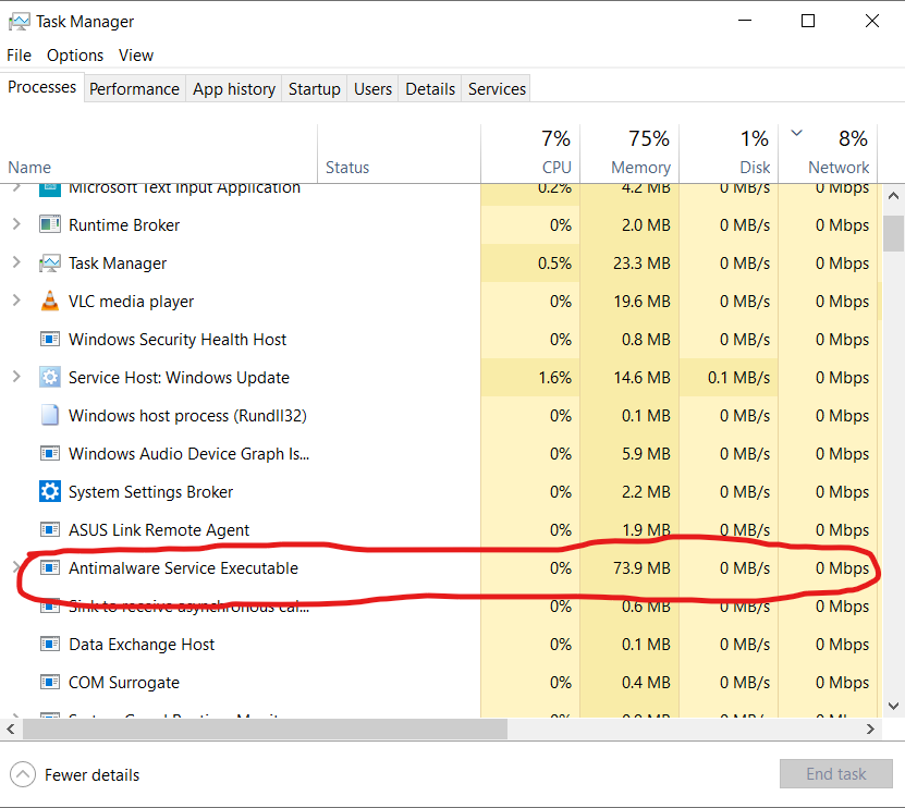Hoping for a solution about "MsMpEng.exe Antimalware Service Executable" 266b0e35-fa2a-49f6-8204-eca434c3ac8d?upload=true.png