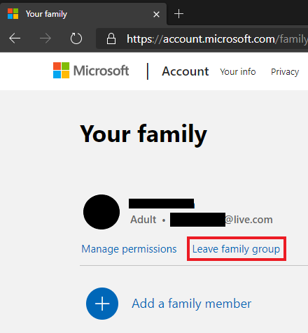How can I remove another adult from my family group who is an organiser when there is no... 268797d1583096686t-last-member-adult-unable-leave-family-group-leave-family-001.png