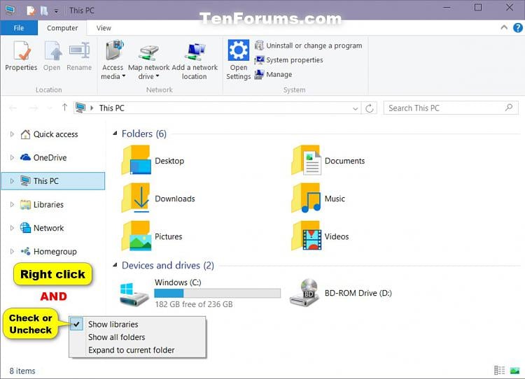windows 11 fileexplorer does not show libraries in the navigation pane. 269161d1485949737t-weird-explorer-hang-when-libraries-shown-navigation-pane-file_explorer.jpg