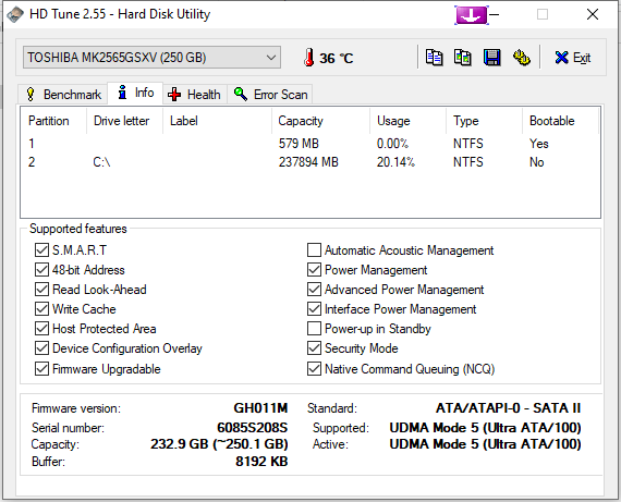 Unable to open MSConfig, Unable to perform PC Reset, Unable to open System Information.  No... 269425d1583497126t-unable-open-folder-hdtune_info_toshiba_mk2565gsxv.png
