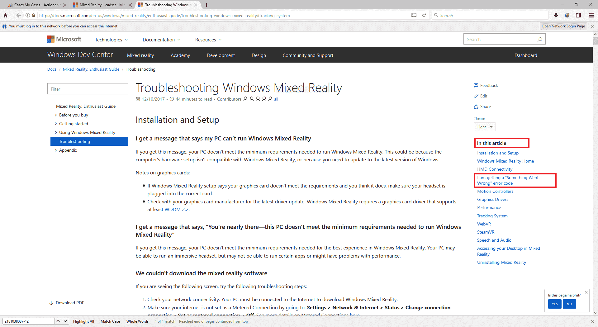 (Windows Mixed Reality) We ran into a problem connecting to your headset. Error code 14-2 26e3f6bd-3dd9-413e-a9e4-a1741130ca1c?upload=true.png