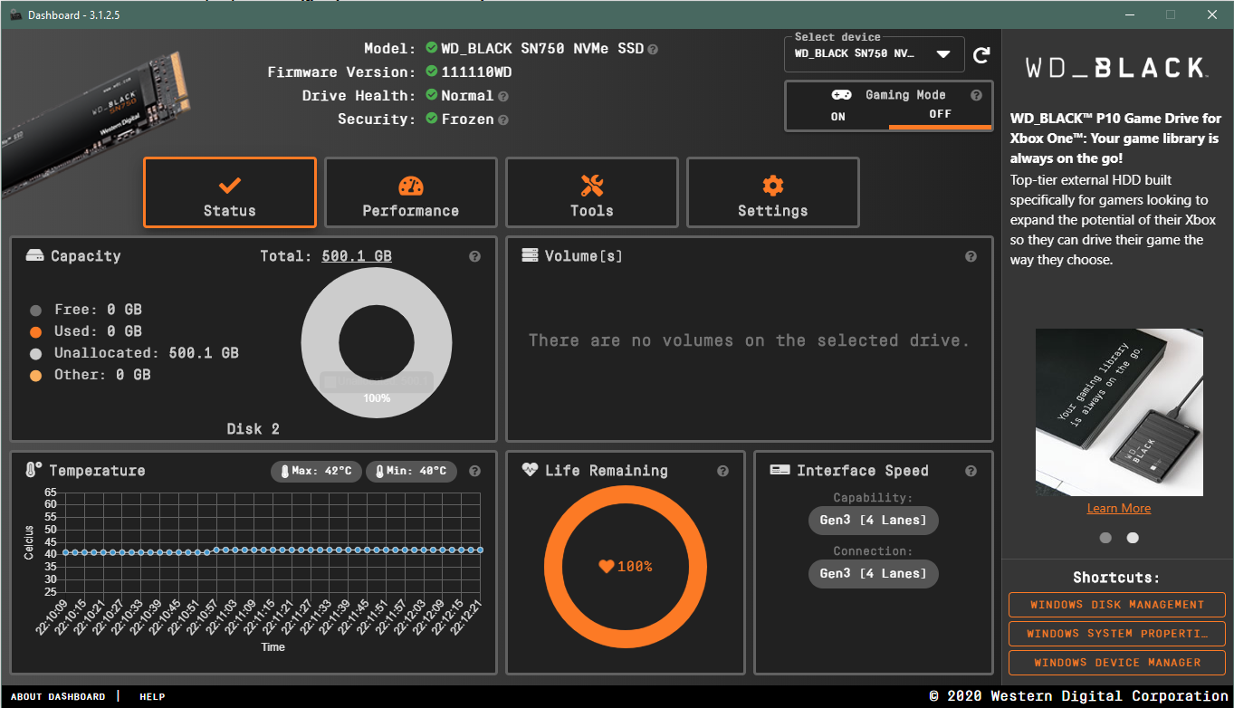 New M.2 NMVe SSD recognized but not usable 26e47ac8-e7a8-4916-8d4a-3bcb13777025?upload=true.png