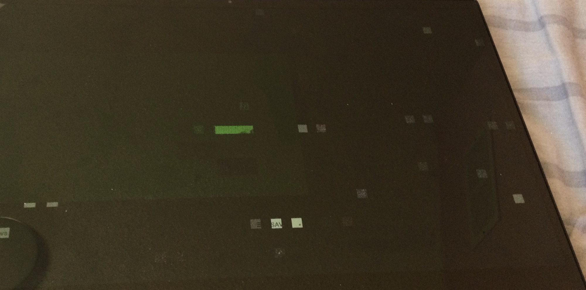 Black screen with square flashing lights. 26fb3f45-ca33-4ace-83b7-e3cf0b25ea1c?upload=true.jpg