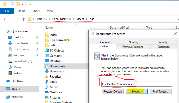 Is there a way to tell Microsoft Money WHERE I store my data file, e.g., OneDrive, so it... 270158d1584018598t-onedrive-another-over-complicated-product-microsoft-step4-redirectfolder.png