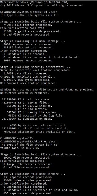 New PC: General system instability and games crashing. Multiple days of troubleshooting,... 271241d1584735595t-pc-crashing-multiple-times-day-scan-disk-1.png