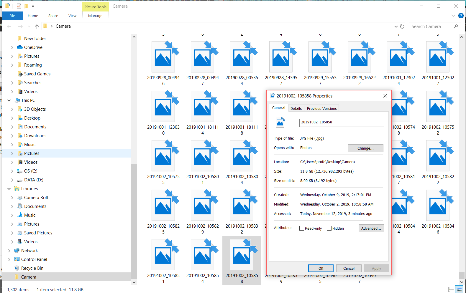 Why are the pictures transferred from myGalaxy 10+ phone 11.8 GB each? 271abf8c-f231-4e32-ae49-df5ee220e417?upload=true.png