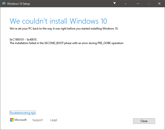 I keep getting a system 5 error when I am running the cmd as an admin, when I have admin... 272784d1585828845t-system-error-5-has-occurred-even-admin-cmd-windows-10-a-setuphost_eti6gjcrmj.png